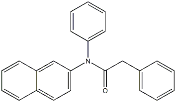 N-(2-naphthyl)-N,2-diphenylacetamide Struktur