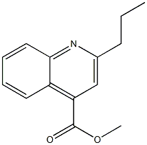 methyl 2-propyl-4-quinolinecarboxylate Struktur