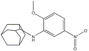 N-(2-methoxy-5-nitrophenyl)-2-adamantanamine Struktur