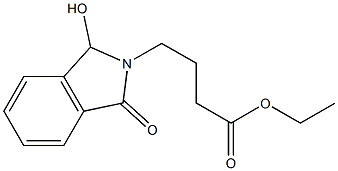 ethyl 4-(1-hydroxy-3-oxo-1,3-dihydro-2H-isoindol-2-yl)butanoate Struktur