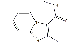 N,2,7-trimethylimidazo[1,2-a]pyridine-3-carboxamide Struktur