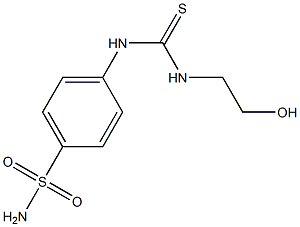 4-({[(2-hydroxyethyl)amino]carbothioyl}amino)benzenesulfonamide Struktur