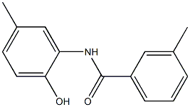 N-(2-hydroxy-5-methylphenyl)-3-methylbenzamide Struktur