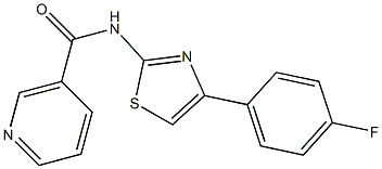 N-[4-(4-fluorophenyl)-1,3-thiazol-2-yl]nicotinamide Struktur