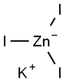 potassium triiodozincate Struktur