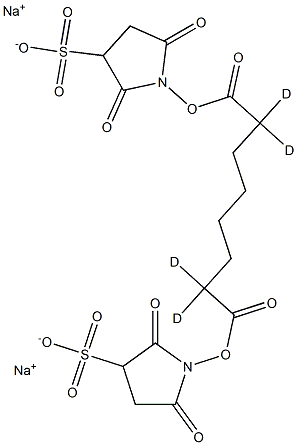 Suberic  acid-2,2,7,7-d4  bis  (3-sulfo-N-hydroxysuccinimide  ester)  disodium  salt Struktur