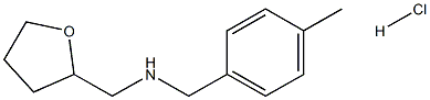 (4-methylphenyl)-N-(tetrahydro-2-furanylmethyl)methanamine hydrochloride Struktur