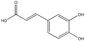 (E)-3-(3,4-dihydroxyphenyl)-2-propenoic acid Struktur