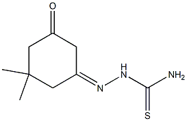 2-(3,3-dimethyl-5-oxocyclohexylidene)-1-hydrazinecarbothioamide Struktur