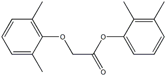 2,3-dimethylphenyl 2-(2,6-dimethylphenoxy)acetate Struktur