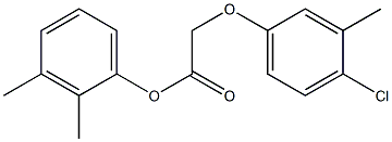 2,3-dimethylphenyl 2-(4-chloro-3-methylphenoxy)acetate Struktur