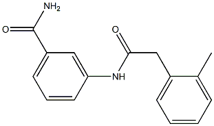 3-{[2-(2-methylphenyl)acetyl]amino}benzamide Struktur