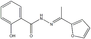 N'-[(E)-1-(2-furyl)ethylidene]-2-hydroxybenzohydrazide Struktur