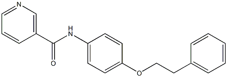 N-[4-(phenethyloxy)phenyl]nicotinamide Struktur