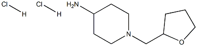 1-(tetrahydrofuran-2-ylmethyl)piperidin-4-amine dihydrochloride Struktur