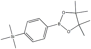 [4'-(4,4,5,5-Tetramethyl-1,3,2-dioxaborolan-2-yl)phenyl]trimethylsilane Struktur