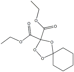 Spiro[cyclohexane-1,5'-[1,2,4]trioxolane]-3',3'-dicarboxylic acid diethyl ester Struktur