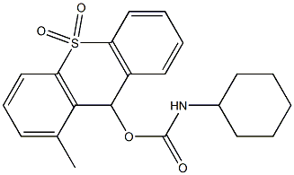 9-(Cyclohexylaminocarbonyloxy)methyl-9H-thioxanthene 10,10-dioxide Struktur