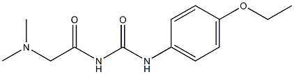 1-(N,N-Dimethylglycyl)-3-(p-ethoxyphenyl)urea Struktur