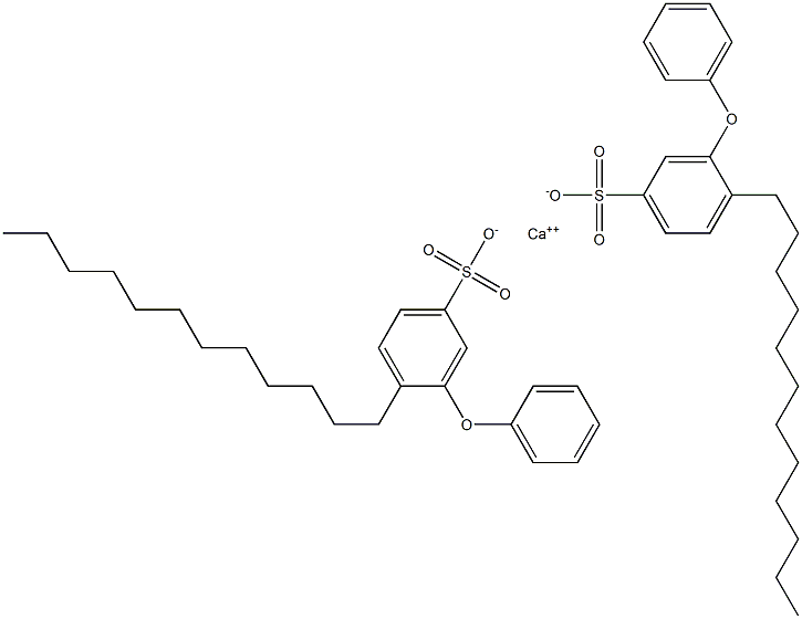 Bis(3-phenoxy-4-dodecylbenzenesulfonic acid)calcium salt Struktur