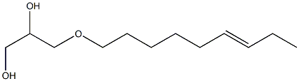 3-(6-Nonenyloxy)-1,2-propanediol Struktur