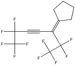 5-Cyclopentylidene-1,1,1,2,2,6,6,7,7,7-decafluoro-3-heptyne Struktur