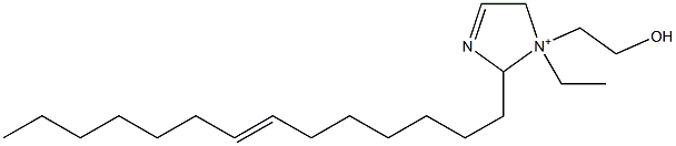 1-Ethyl-1-(2-hydroxyethyl)-2-(7-tetradecenyl)-3-imidazoline-1-ium Struktur