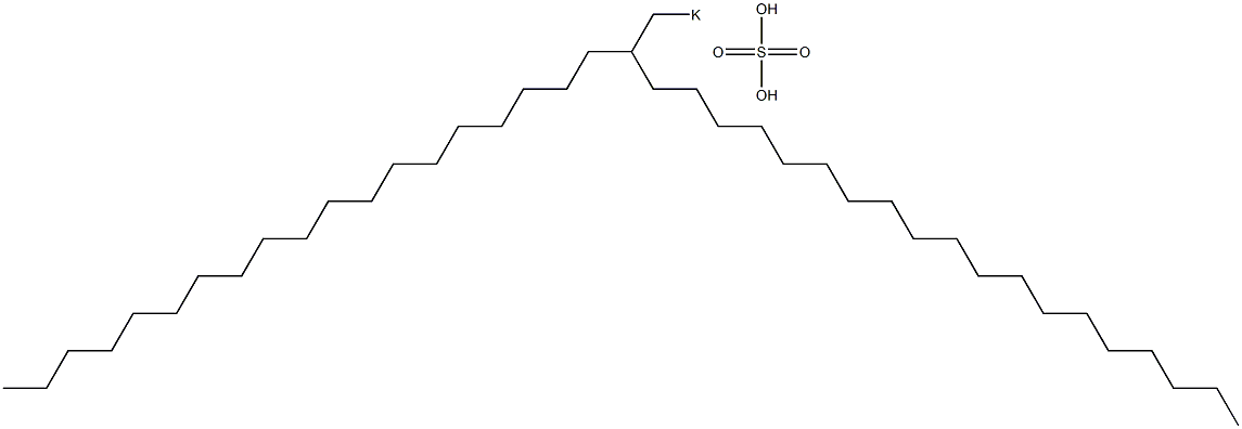 Sulfuric acid 2-nonadecylhenicosyl=potassium salt Struktur