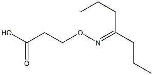 3-[1-Propylbutylideneaminooxy]propionic acid Struktur