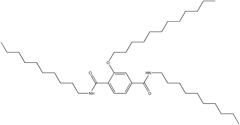 2-(Dodecyloxy)-N,N'-didecylterephthalamide Struktur