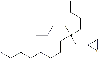 N,N-Dibutyl-N-(1-octenyl)-2-oxiranemethanaminium Struktur