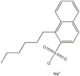 1-Hexyl-2-naphthalenesulfonic acid sodium salt Struktur