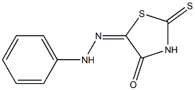 5-(2-Phenylhydrazono)-2-thioxothiazolidin-4-one Struktur