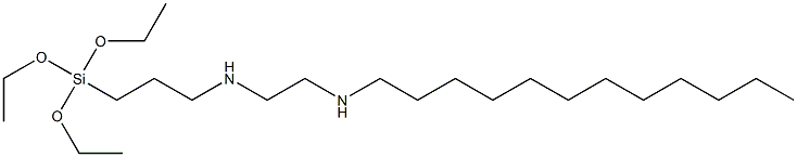 3-(Triethoxysilyl)-N-[2-(dodecylamino)ethyl]propan-1-amine Struktur