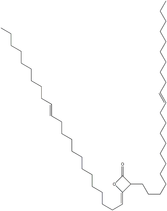 3-(12-Docosenyl)-4-(13-tricosen-1-ylidene)oxetan-2-one Struktur