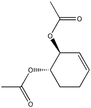 (1S,2S)-3-Cyclohexene-1,2-diol diacetate Struktur