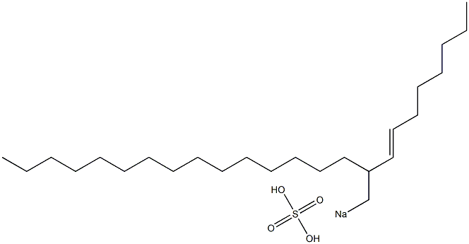 Sulfuric acid 2-(1-octenyl)heptadecyl=sodium ester salt Struktur