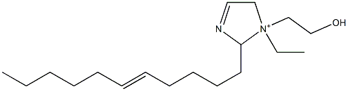 1-Ethyl-1-(2-hydroxyethyl)-2-(5-undecenyl)-3-imidazoline-1-ium Struktur