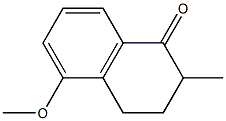 5-Methoxy-2-methyltetralin-1-one Struktur