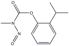 N-Methyl-N-nitrosocarbamic acid o-isopropylphenyl ester Struktur