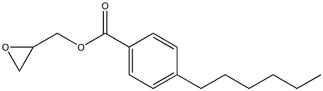 4-Hexylbenzoic acid glycidyl ester Struktur