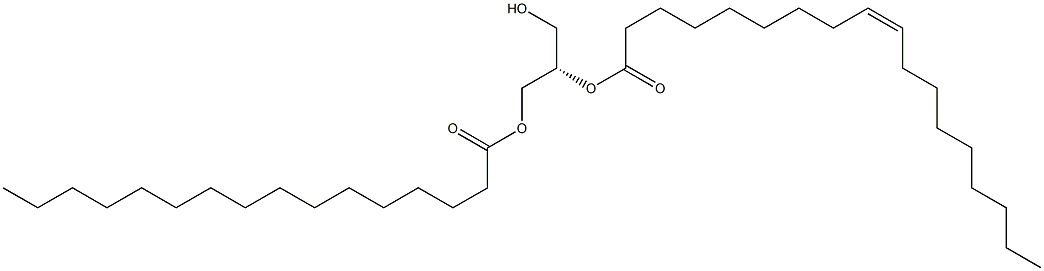 1-O-Palmitoyl-2-O-oleoyl-sn-glycerol Struktur