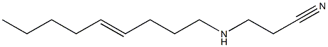 3-(4-Nonenylamino)propionitrile Struktur