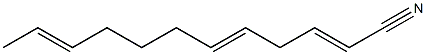 2,5,10-Dodecatrienenitrile Struktur