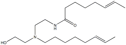 N-[2-[N-(2-Hydroxyethyl)-N-(6-octenyl)amino]ethyl]-6-octenamide Struktur