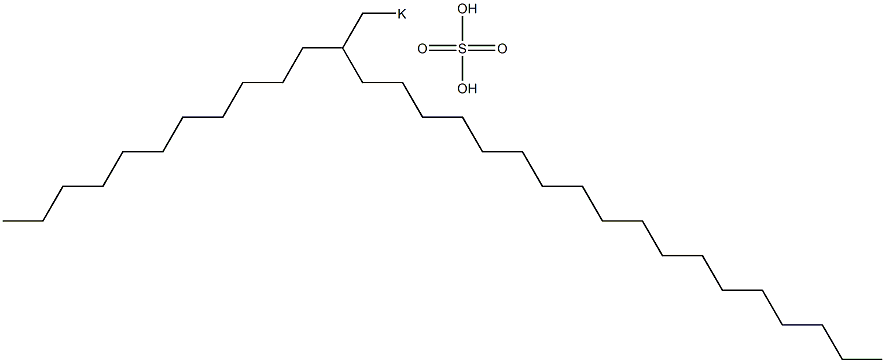 Sulfuric acid 2-undecylicosyl=potassium salt Struktur