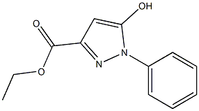 1-Phenyl-5-hydroxy-1H-pyrazole-3-carboxylic acid ethyl ester Struktur