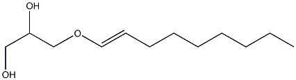 3-(1-Nonenyloxy)-1,2-propanediol Struktur