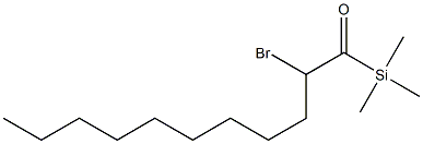 Trimethyl(2-bromoundecanoyl)silane Struktur