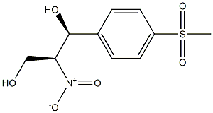 (1S,2S)-1-[4-(Methylsulfonyl)phenyl]-2-nitro-1,3-propanediol Struktur